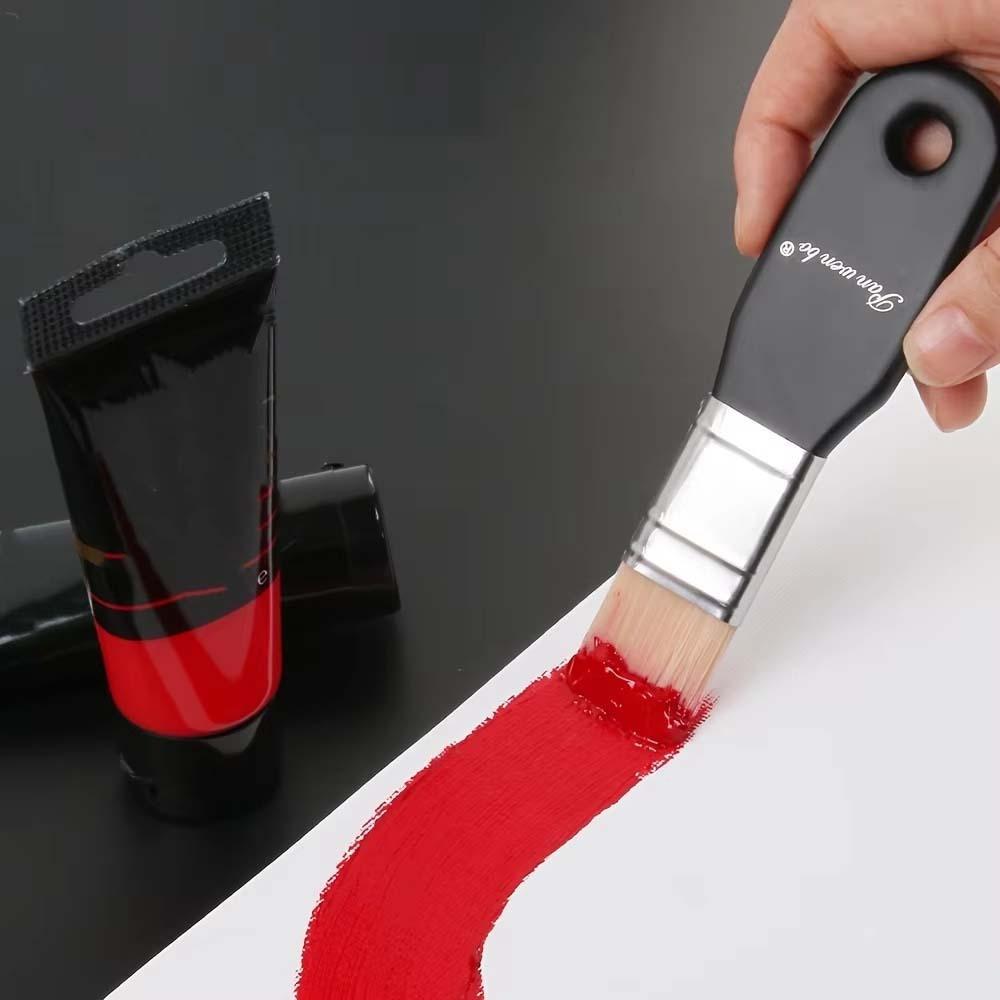 3pcs/set Lightweight Nylon Paint Brush Soft Hair Wall Painting Art Supplies  Stationery