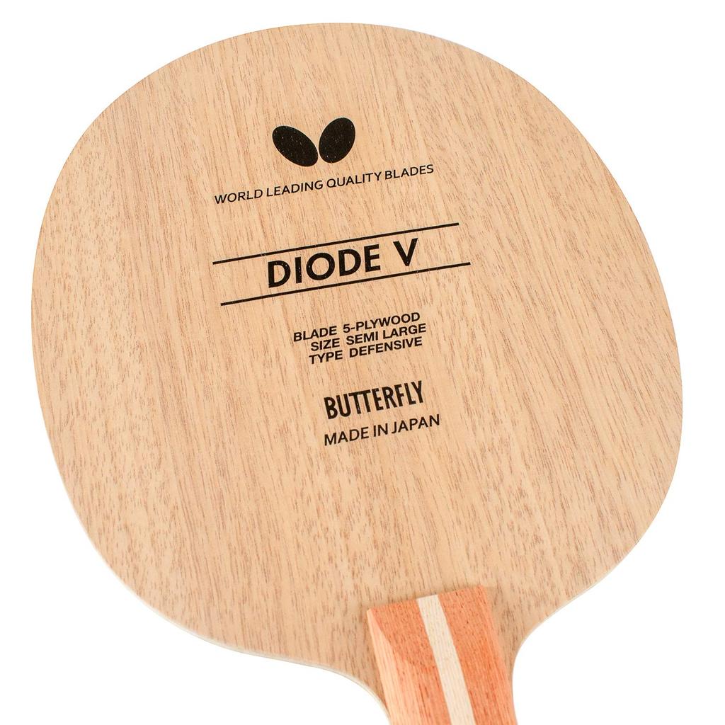 Butterfly Table Tennis Racket Diode V Shakehand Cut 5 Pieces Plywood Straight Large Ball Compatible 36964