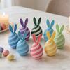 Kaninäggsprydnader 3D-printade Stresslindrande Leksaker för Påskkorgsfyllning Plast Sensoriska Kaninägg Barn Påskfest Favorer