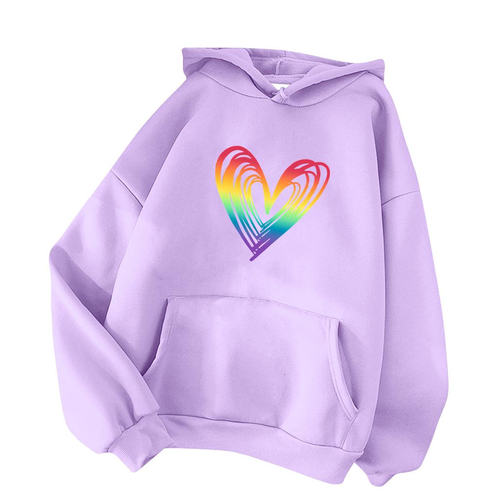 Modisches, lässiges Kapuzen-Sweatshirt für Damen, langärmelig