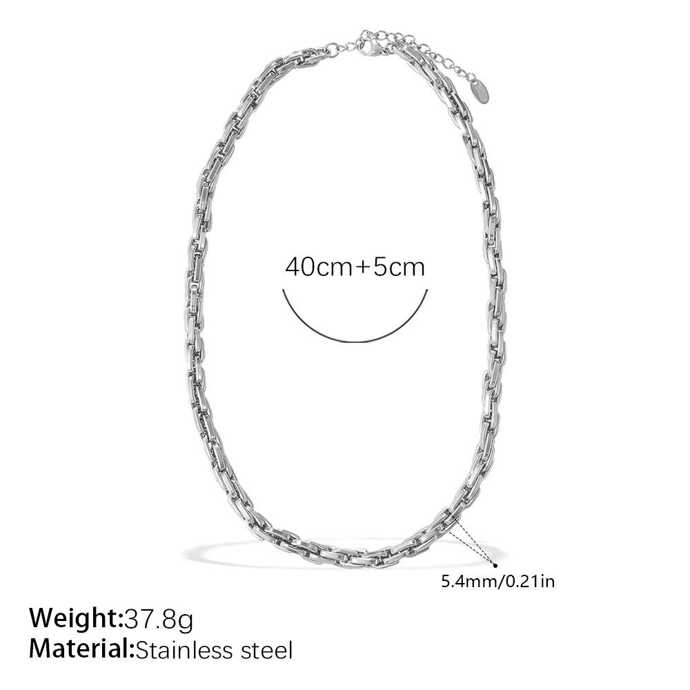 Gold & Silver Two-Tone Metal Chain Jewelry for Retro Style, Daily Wear & Dating