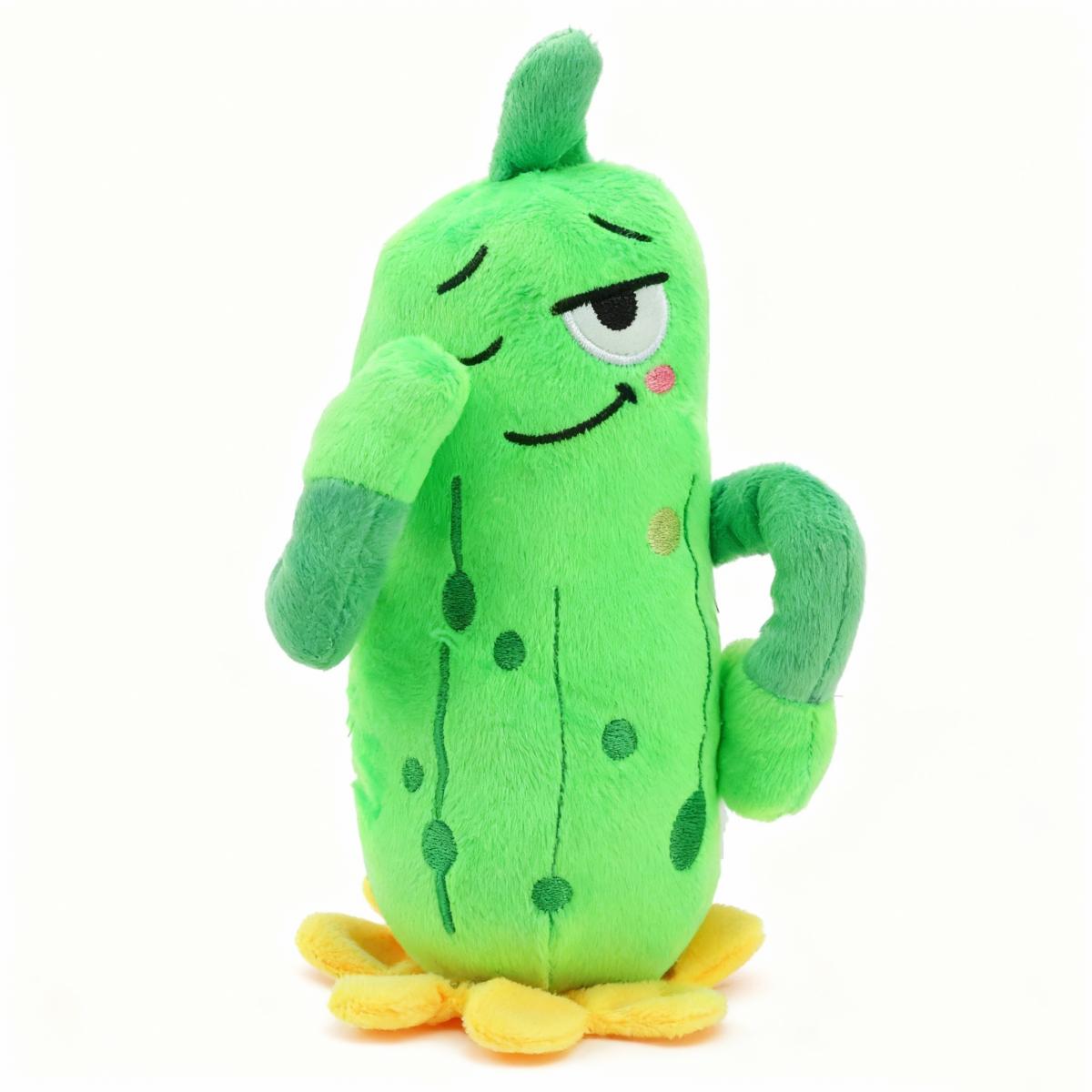Emotionele Komkommer Knuffel Schattige Emotionele Groente Blije & Boze Gezichten Grappige Voedsel Knuffel Gevulde Cadeaus Voor Kinderen Stressverlichting 20cm