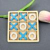 wooden tic tac toe board game