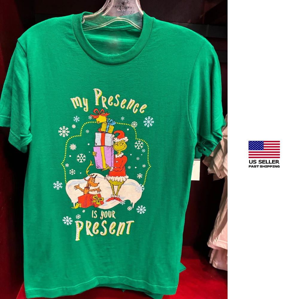 Новый Перепечаток Universal Studios 2025 Рождественская Футболка Гринч с Биркой Унисекс Футболка XXL