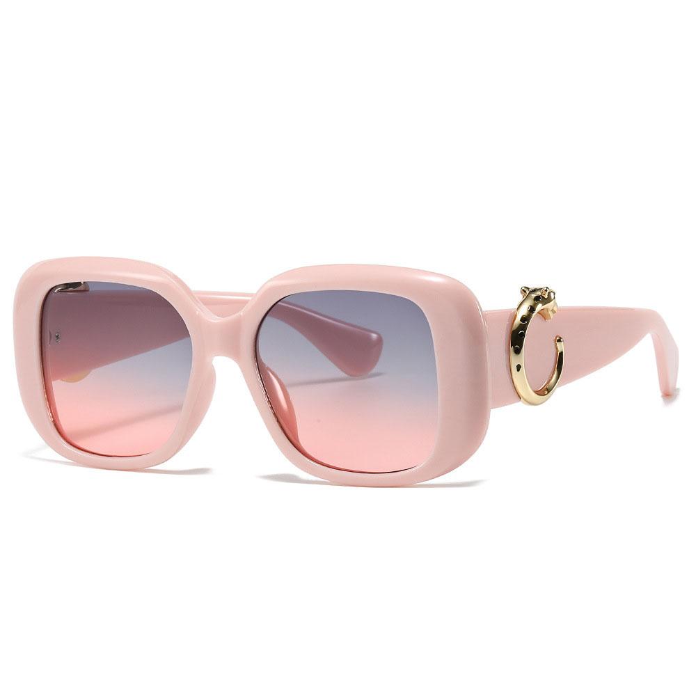 Big Frame Luxury Brand Designer Vintage Square Sunglasses Women For Men Sun Glasses Punk Classic Outdoor Gold Leopard Shades