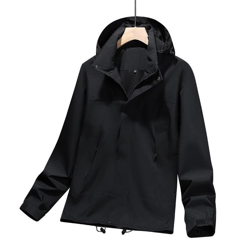 

Men’s 2026 Casual Hooded Outdoor Sports Jacket for Youth S чорний