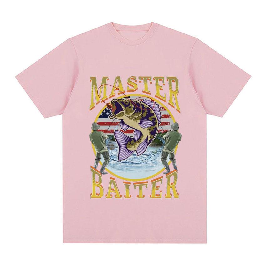 Funny Master Baiter Fishing Parody TShirt Summer Men Women Clothing Fashion T Shirts Cotton Short Sleeve Oversized Tshirt Tops