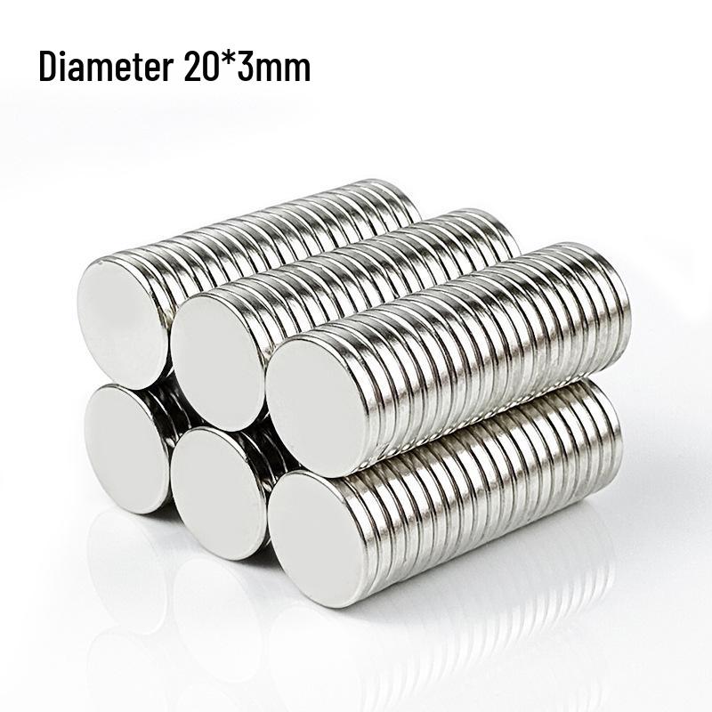Neodymium Iron Boron Double-Sided Strong Suction Magnets for Fridges, Round and Square Shapes.