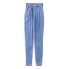 Summer Women's Jeans Loose Straight Leg Harem Pants High Waist Light Blue Denim Wide Size Trousers