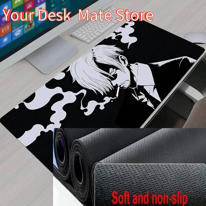 One Piece Sanji Gaming Mouse Pad Gamer Home Computer HD Mousepad XXL Keyboard Pad Carpet NonSlip Office Mouse Mats