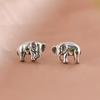 New Retro Small Elephant 925 Sterling Silver Jewelry Fashion Personalized Animal Earrings TYB622