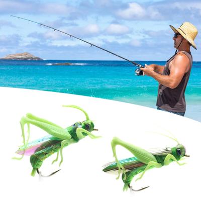 Heuschrecke Angeln Köder Haken Realistische Fliegen Angeln Künstliche Köder Angelhaken Bionic Locust Köder