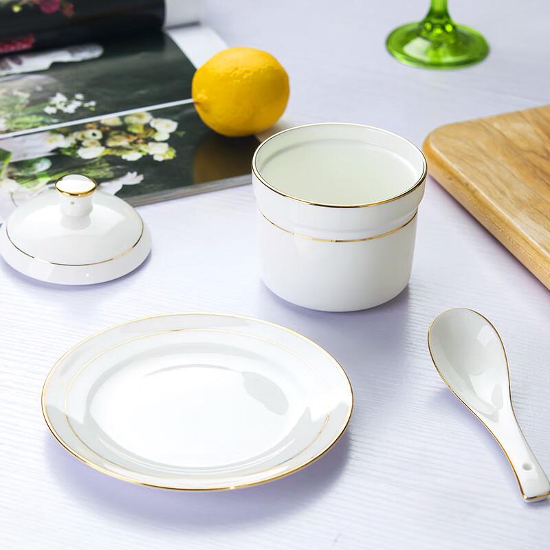 Jingdezhen Keramik Schmortopf mit Untersetzer