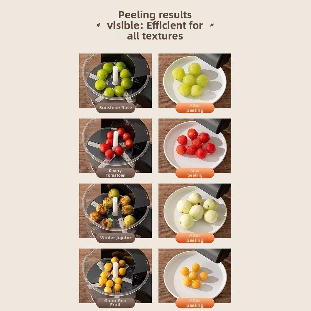 Efficient Peeling Electric Grape Peeling Machine Time-Saving Hands-Free Manual Fruits Peeler Efficient Automatic/ Manual