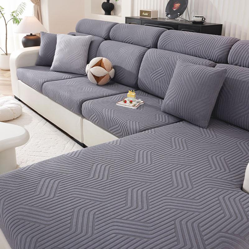 Lanmolife 1Pc Sofa Cushion Cover Super Elastic Sofa Furniture Protective Covers Spandex Non-Slip Machine Washable