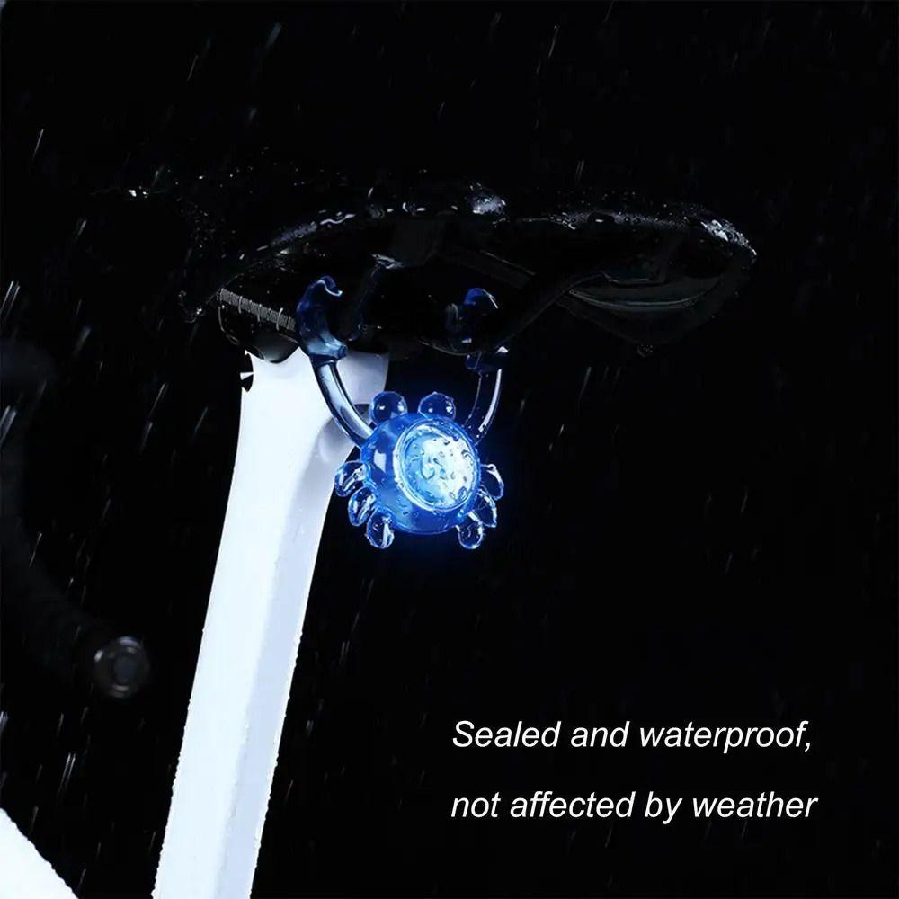 Waterproof LED Bike Rear Light High Brightness Bike Safety Warning Light  Riding Supplies