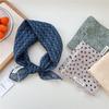 Koreanisches Trendiges Frühlings-Gepunktetes Seiden-Kopftuch - Quadratisches Mode-Tuch für Damen für Haare, Hals und Dekoration