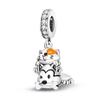 925 Sterling copper Cat and Dog Series Best Friend Pendant Fit 4MM hole diamete Bracelet Charms Bead Necklace DIY Female Zircon