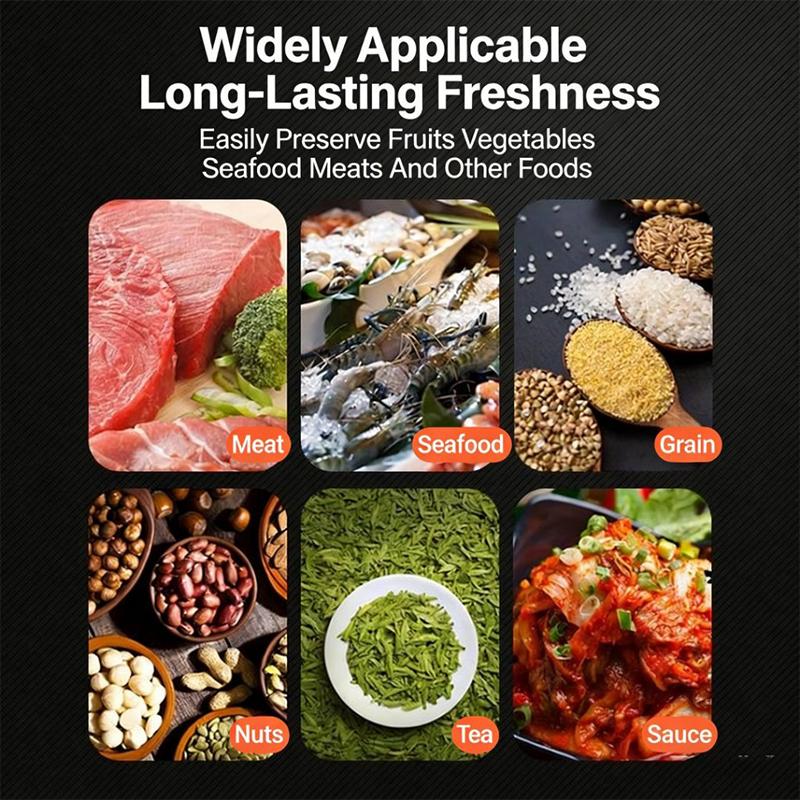 Vacuum Seal Bags Multipurpose Leakproof Food Storage Bags 100Pcs Household Fresh-Keeping Seal Bag
