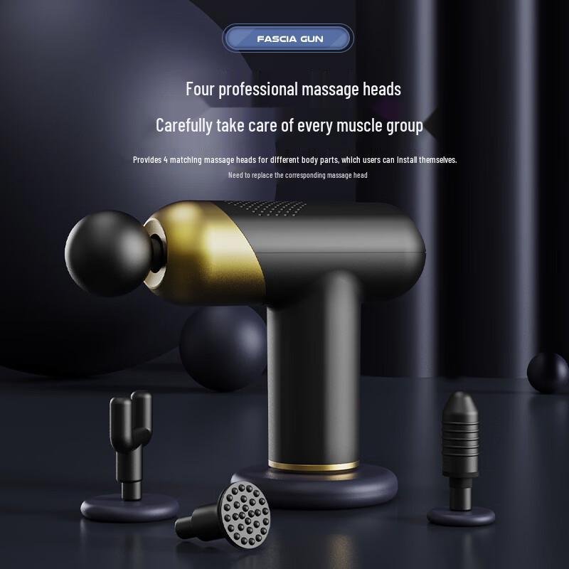 Mini Portable Silent Fascia Massage Gun CN Plug (adapter Included)