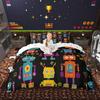 Homewish Cute Duck Duvet Cover SetCartoon Animal Bedding SetOrange Black Bed Set For Boys GirlsUltra Soft Home Decor