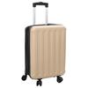 Suitcase with Lock Champagne Color 34 X 23 X 55.5 Cm ABS Plastic