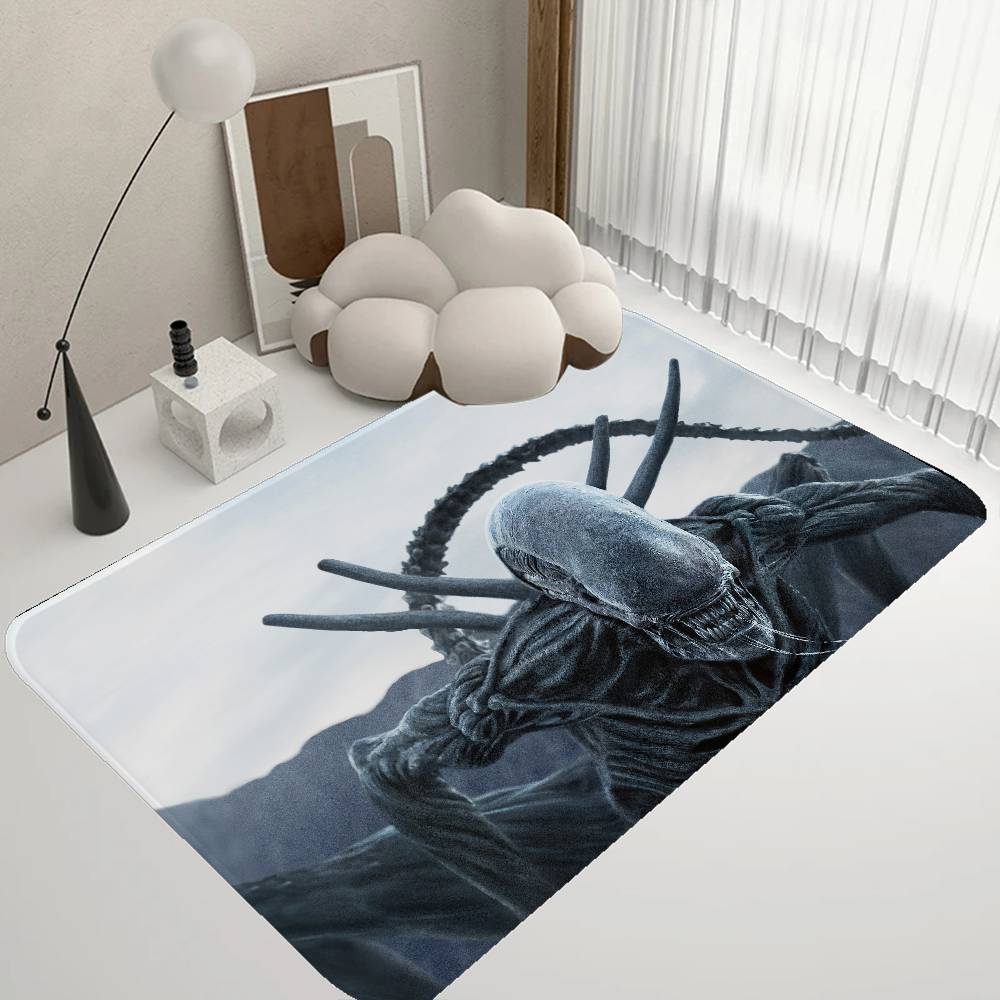 Klassische Sci-Fi Alien Fußmatte Retro Multiple Choice Wohnzimmer Küche Teppich Rutschfest Moderne Heimdekoration