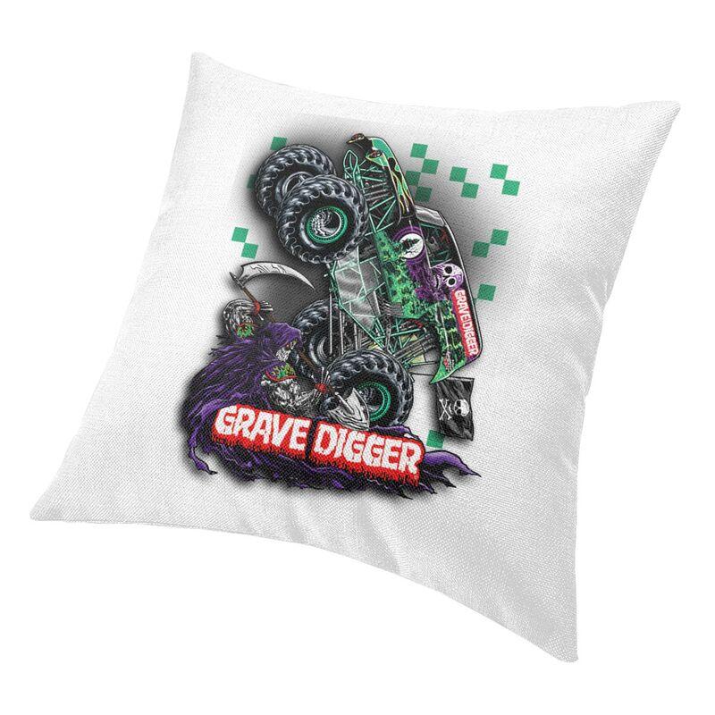 Monster Jam Grave Digger Monster Truck Cushion Cover 40X40Cm Home Decor Printing Throw Pillow Case For Sofa Double-Sided