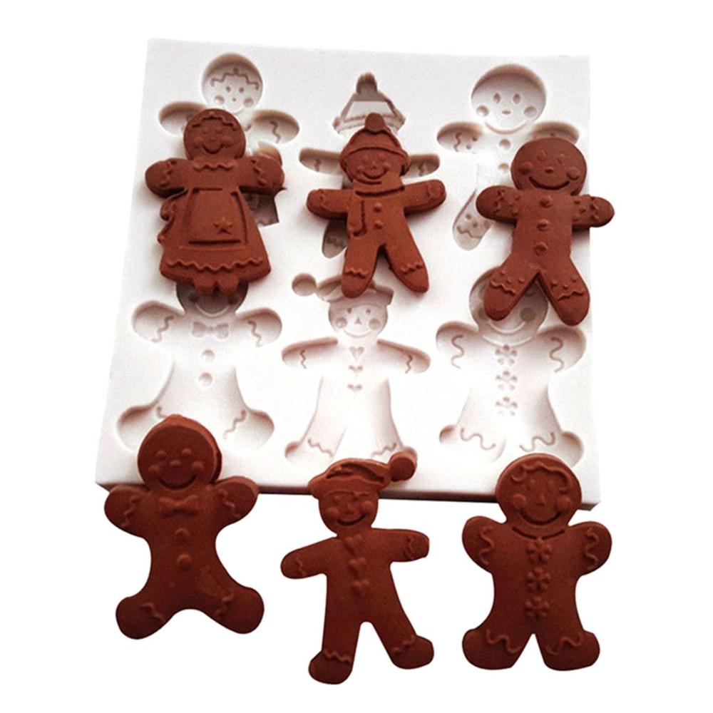 Handmade Gingerbread Man Sugarcraft Decoration Cake Decorating Tools Christmas Mold Chocolate Mould
