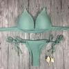 Set di bikini alla moda di alta qualità per donna con elegante reggiseno push-up