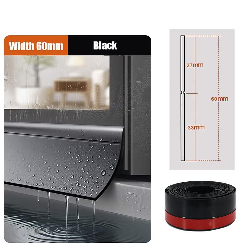 Window waterproof baffle rainproof backflow sealing strip balcony sill water guide bar house leakage maintenance adhesive strip