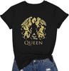 Womens Vintage Shirt Music Concert Tees Summer Short Sleeve Casual Graphic Tees(1)