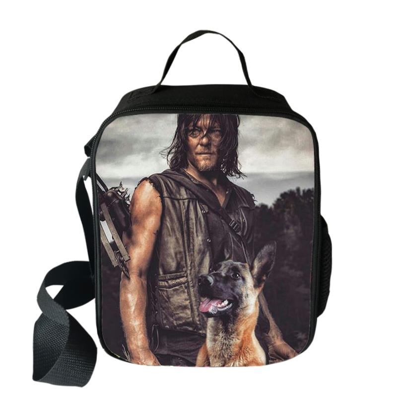 Classic Crossbody The Walking Dead Lunchbox Thermal insulation Food Lunch Bag 3D Printed Picnic Insulated Handbags Ice Bags