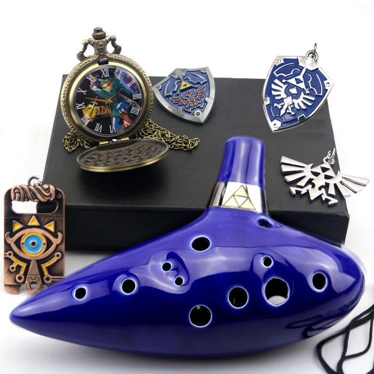 Okarina Ceramiczna Legenda 12 Dziur Ceramiczna Alto C Flet Okarina Niebieski Zainspirowany Czasem Instrument Muzyczny Dla Początkujących Akcesoria