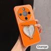For Honor Magic 8 Lite Heart Mirror Stand Bracket Phone Case For Honor Magic 8 7 6 Pro Lite Candy PU Lambskin Leather Soft Cover