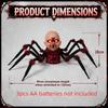 Bald Head Halloween Crawling Ghost Electric Climbing Zombie Figure  Haunted House Prop