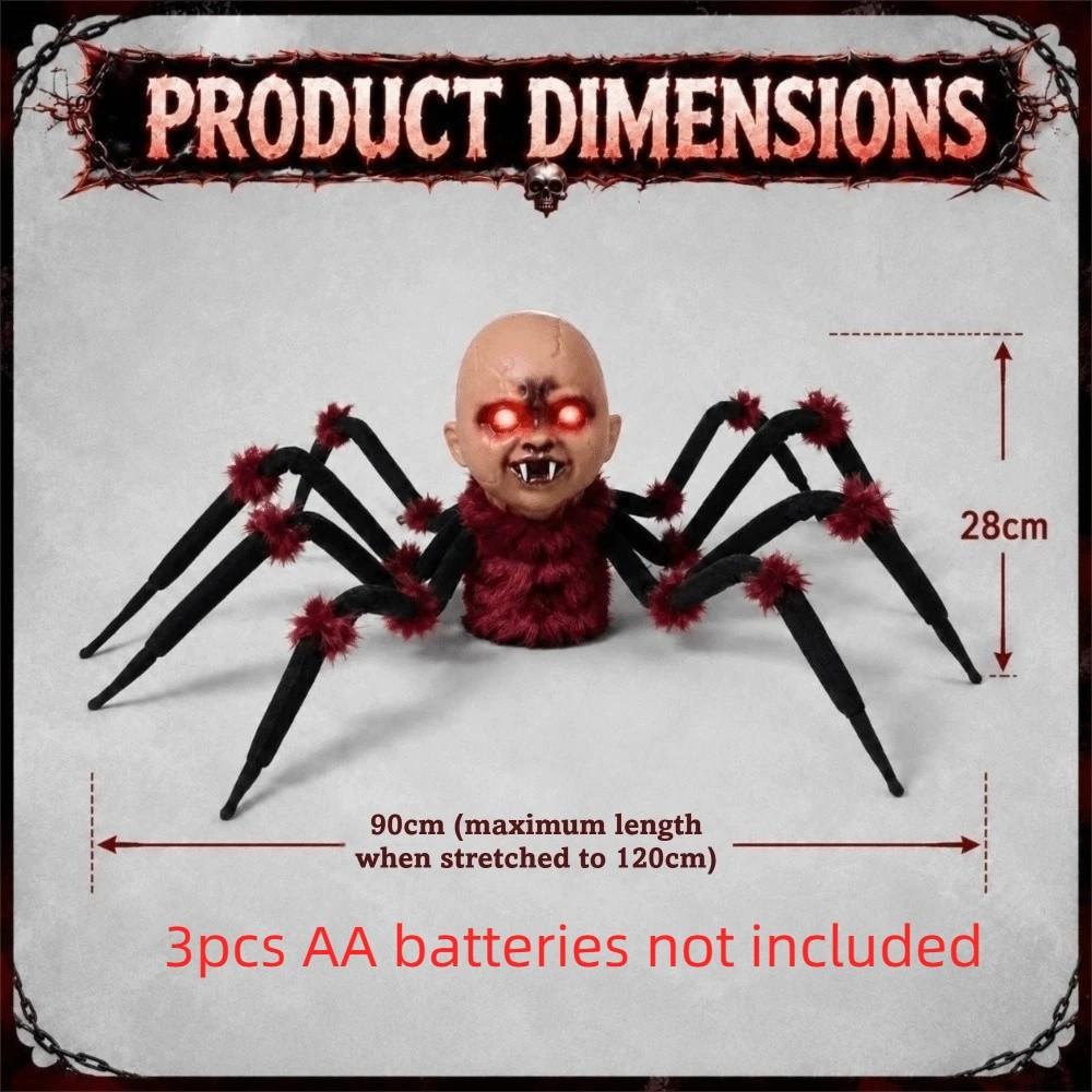 Bald Head Halloween Crawling Ghost Electric Climbing Zombie Figure Haunted House Prop