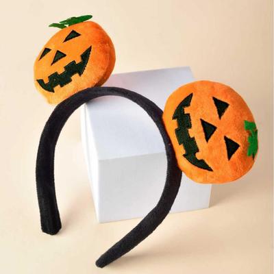 Halloween Kürbis Stirnband für Cosplay und Verkleidung - Lustiges Haarspangen-Accessoire für gruselige Fotos