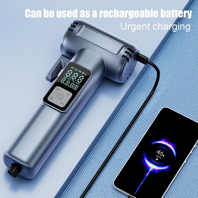 Tire Inflator Portable Air Compressor Portable Air Compressor With Pressure Gauge LED Light Air Pump With Seatbelt Cutter Tire
