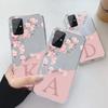 For Samsung Galaxy A51 A71 4G 5G Case Soft Slim Luxury A-Z Letters Back Cover Fundas Clear Bumper For Samsung A 51 Transparent