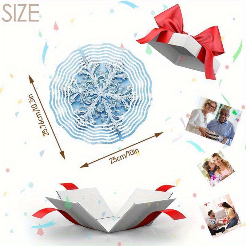10 Inch Hanging Wind Spinner with 360 Degree Hook for Balcony Garden Decor Spring Summer Outdoor Decoration