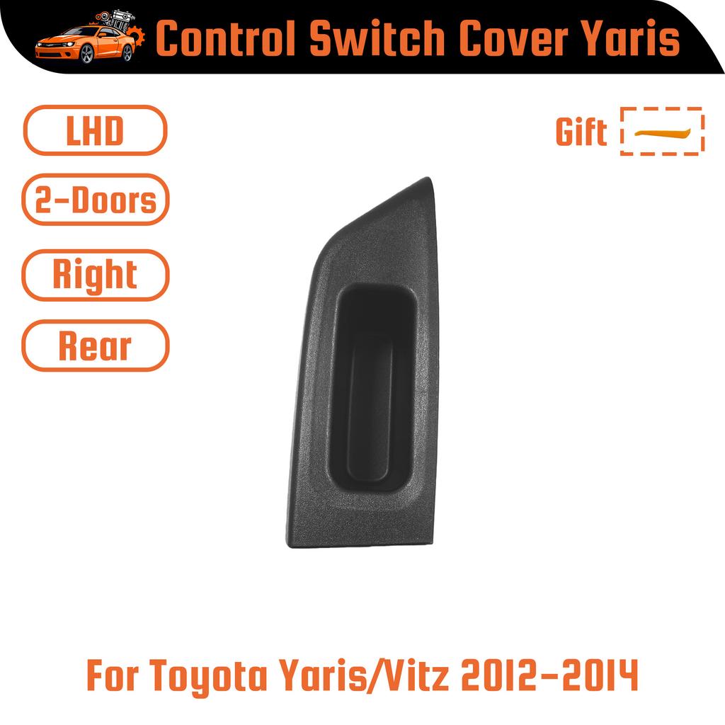Car Window Switch Control Panel Armrest Upper Panel Cover Replacement For Toyota Yaris/Vitz 2010 2011-2014 Armrest Door Panel