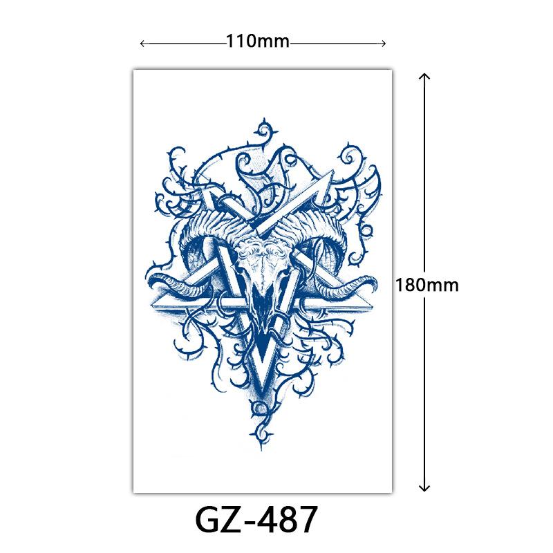 Herbal Tattoo Stickers, Juice Tattoo Stickers, Semi-Permanent Tattoo Stickers Dragon Snake Animal Tattoos