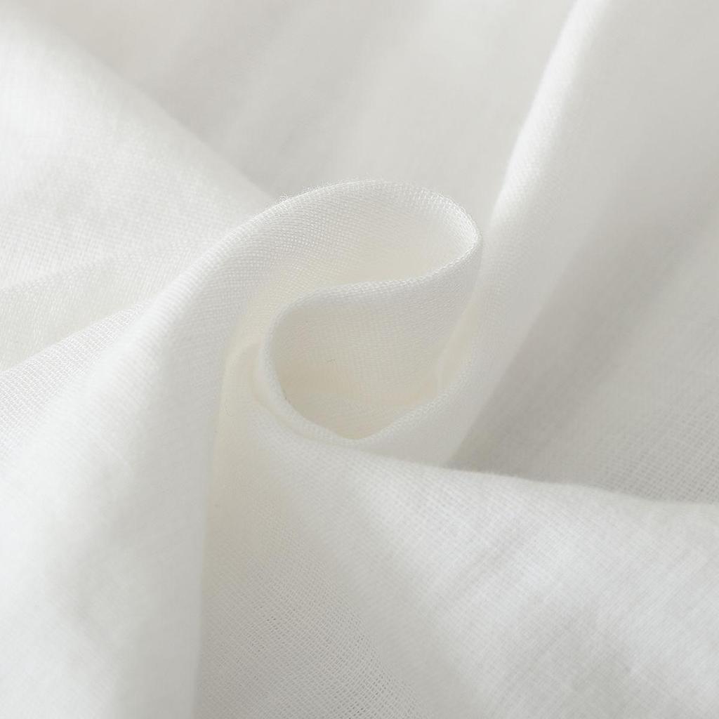 Japanese Stand Collar Double-Layer Cotton Gauze Women's Long-Sleeve Shirt - Loose, Versatile, Slimming Design