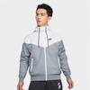 Nike Giacca con Cappuccio Maniche Lunghe con Zip e Stampa Logo Piccolo Uomo Giacche Grigio 727325-084