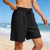 Damen High Waist Lockere Taschen-Shorts mit weitem Bein und Kordelzug Elastischer Bund zum Wandern und für Freizeitkleidung