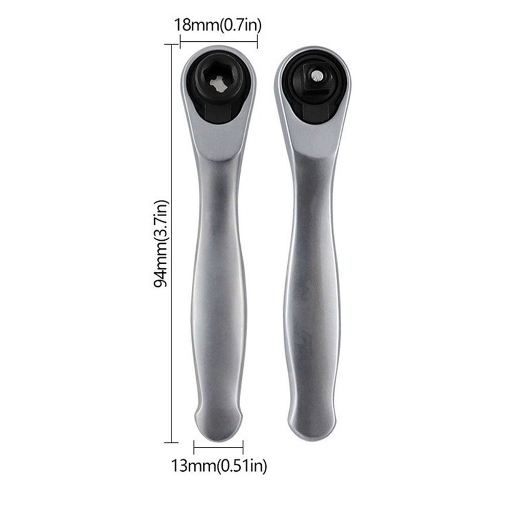 High Torque Mini Ratchet Wrench 6.35mm 1/4Inch Mini Ratchet Screwdriver Automotive Repair