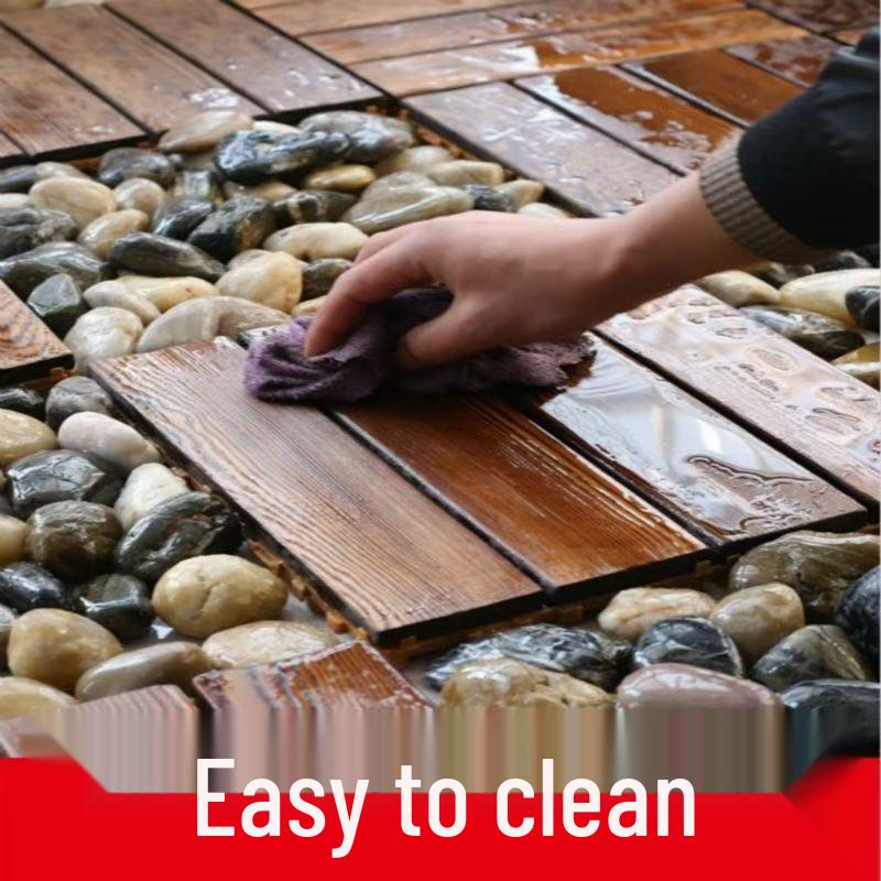 Karbonisiertes Holz Außenbodenbelag für Terrasse & Garten DIY