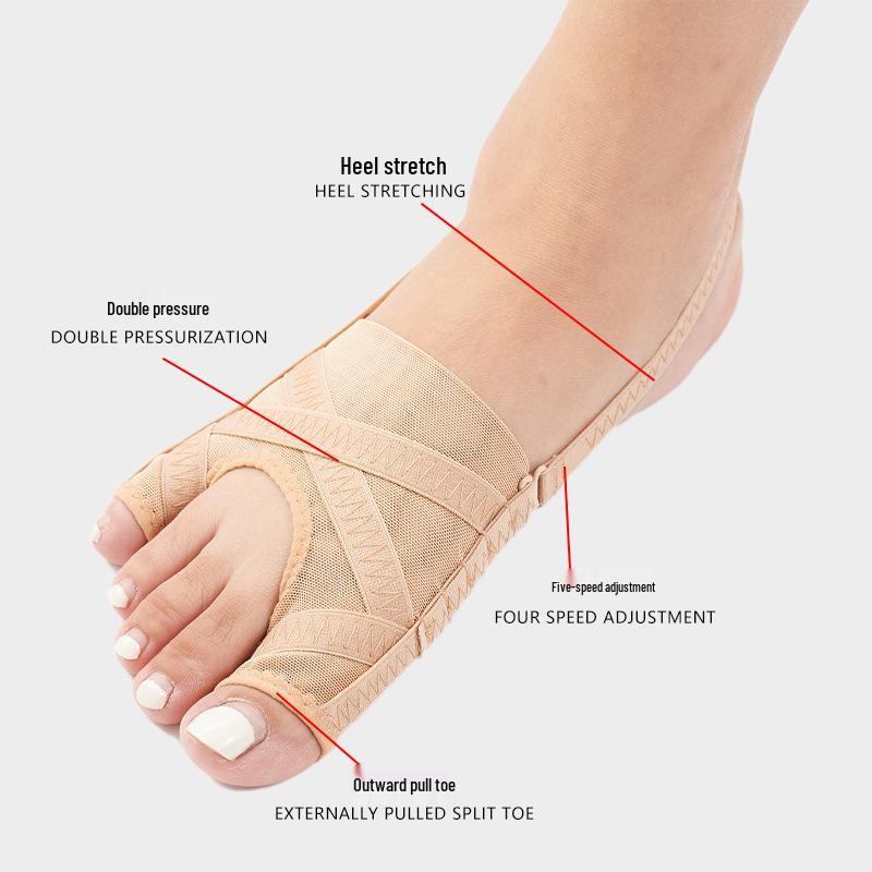Nätortotisk Hallux Valgus tåhylsa och separator för dag-/nattbruk