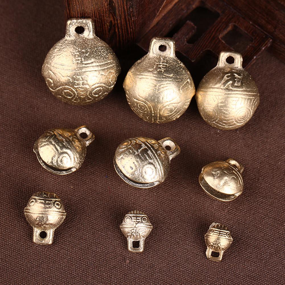 

10pcs 31Mm Tiger Head Bell Bronze Jingle Bells For Diy Wind Chime Craft Jewelry Decor Christmas Ornament Copper Bells 3.4X3.1X2CM
